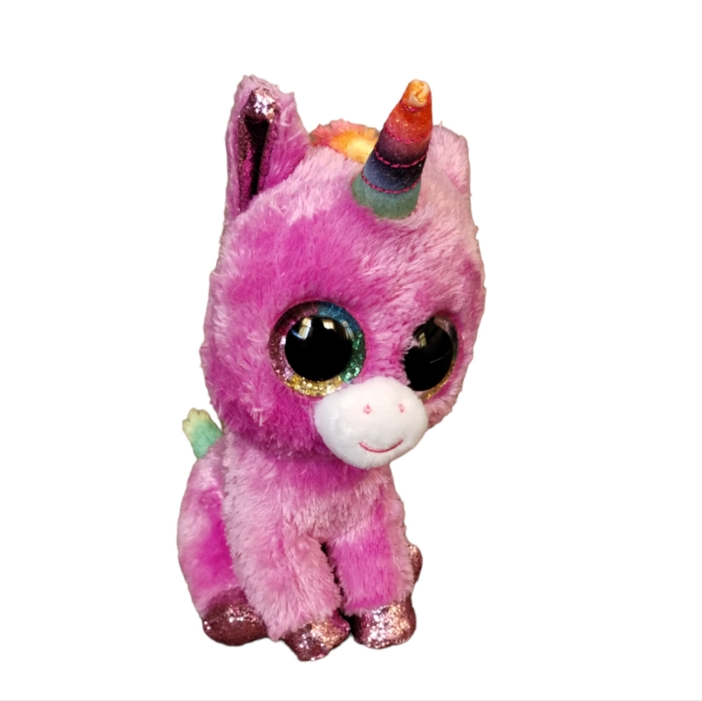 Ty Beanie Boos - ROSETTE the Purple Unicorn (6 Inch) Stuffed Plush Animal